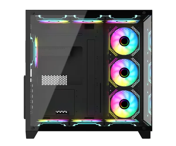 PC Power ICEBERG V3 Black With 650W PSU AND 10 FANS Gaming Casing