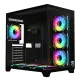 PC Power ICEBERG V3 Black With 650W PSU AND 7 FANS Gaming Casing