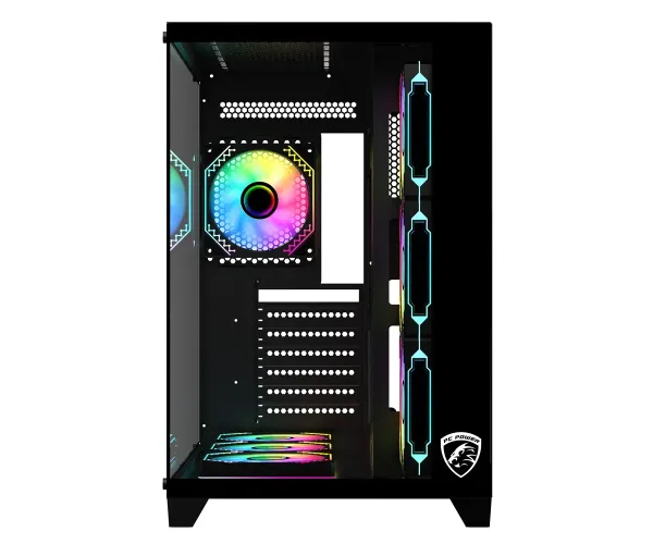 PC Power ICEBERG V3 Black With 650W PSU AND 7 FANS Gaming Casing