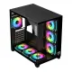 PC Power ICEBERG V3 Black With 650W PSU AND 7 FANS Gaming Casing
