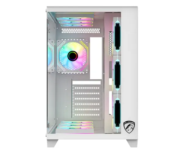 PC Power ICEBERG V3 White Gaming Casing With 10 FANS