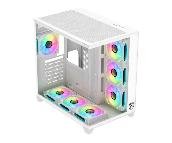 PC Power ICEBERG V3 White Gaming Casing With 10 FANS