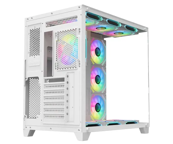 PC Power ICEBERG V3 White Gaming Casing With 10 FANS