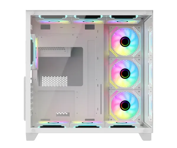 PC Power ICEBERG V3 White Gaming Casing With 10 FANS
