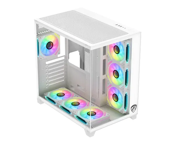 PC Power ICEBERG V3 White With 650W PSU AND 7 FANS Gaming Casing