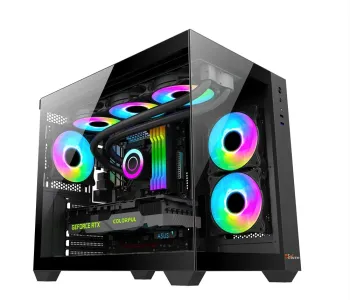 PC POWER ICELAND BK Casing With 6 FANS and 650W PSU  