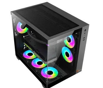 PC POWER ICELAND BK Casing With 6 FANS and 650W PSU  