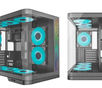 PC Power Iceland Edge BK Casing With 6 FANS and 850W 80+ GOLD PSU