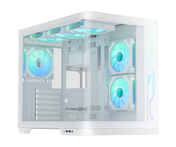 PC Power Iceland Edge WH Casing With 9 FANS 