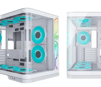 PC Power Iceland Edge WH Casing With 6 FANS and 850W 80+ GOLD PSU