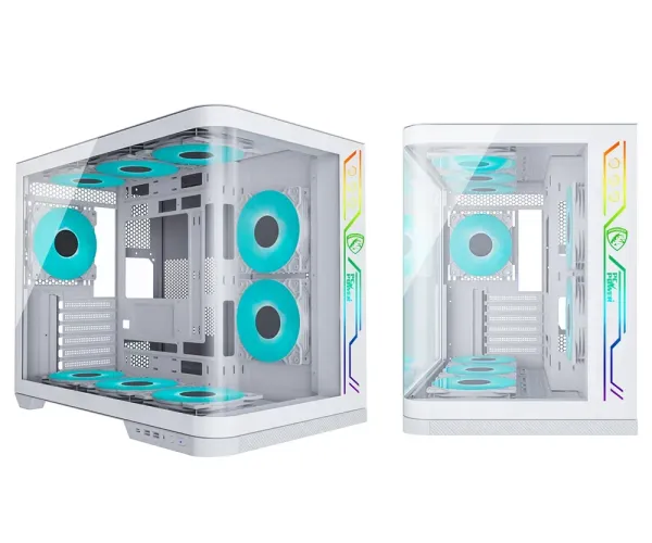 PC Power Iceland Edge WH Casing With 9 FANS 