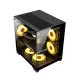 PC POWER OCEAN VIEW BK M-ATX CASING WITH 3 ARGB FAN and 350W PSU