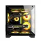 PC POWER OCEAN VIEW BK M-ATX CASING WITH 3 ARGB FAN and 350W PSU