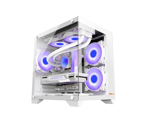 PC POWER OCEAN VIEW V1 WH M-ATX GAMING CASING