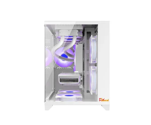 PC POWER OCEAN VIEW V1 WH M-ATX GAMING CASING