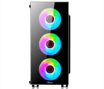 PC Power Crystal Glass Elite PP-GS2404 Elite ATX Gaming Casing
