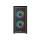 PC POWER DARK FLOW MESH X2 GAMING CASING BK WITH 3 ARGB FAN