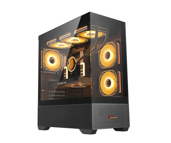 PC Power ICE TOWER BK Desktop Case
