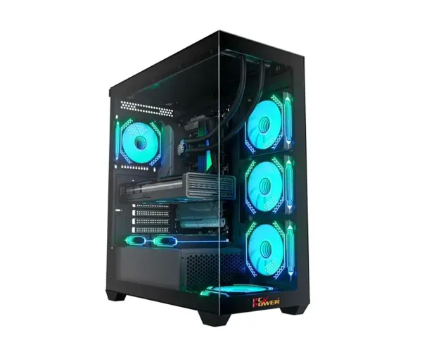 PC Power ICE TOWER ELITE BK Desktop Case