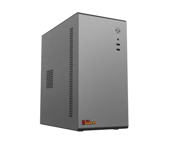Pc Power PC401 Grey Mini ATX Desktop Casing with Power Supply