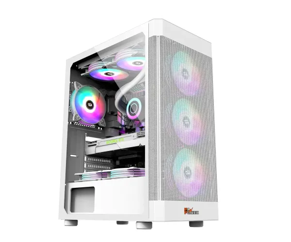 PC Power PG-H350 WH Icy Mesh M-Atx/Atx Gaming casing