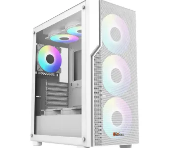 PC Power Zero Mesh WH PG-H450 Atx Gaming casing