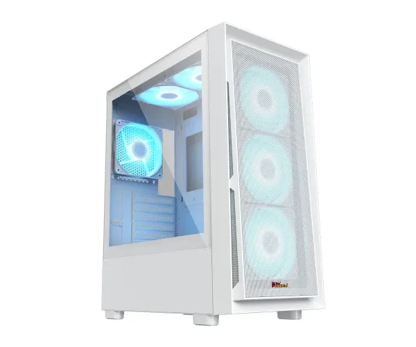PC Power Crystal Mesh V3 WH ATX Desktop Gaming Casing