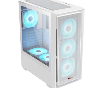 PC Power Crystal Mesh V3 WH ATX Desktop Gaming Casing
