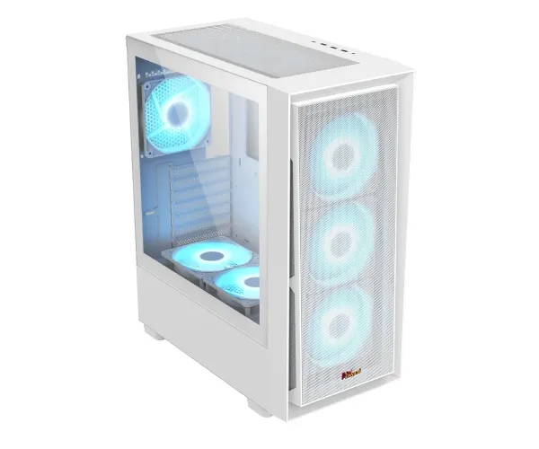 PC Power Crystal Mesh V3 WH ATX Desktop Gaming Casing