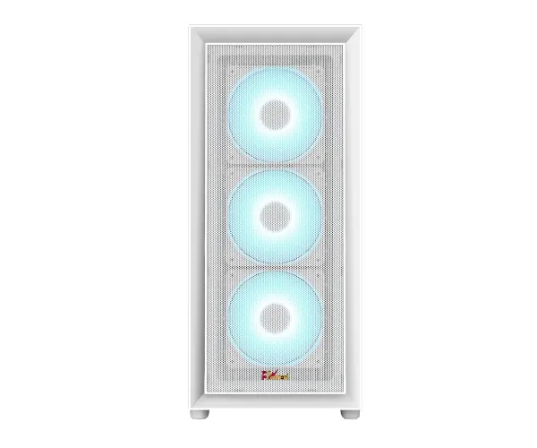 PC Power Crystal Mesh V3 WH ATX Desktop Gaming Casing
