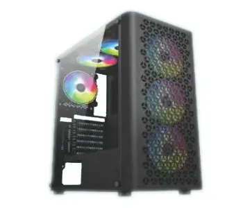 PC Power PP-GS2407 BK Trinity Mesh Desktop Gaming Casing