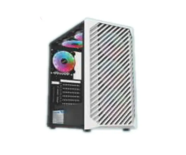 PC Power PP-GS2409 WH Z777 Mesh White ATX Desktop Gaming Casing