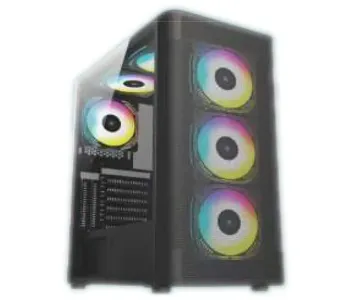 PC Power PP-GS2410 BK DX Mesh ATX Desktop Gaming Casing