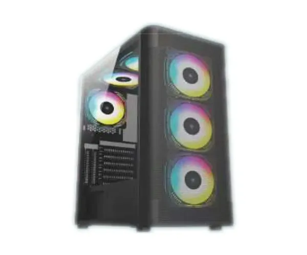 PC Power PP-GS2410 BK DX Mesh ATX Desktop Gaming Casing