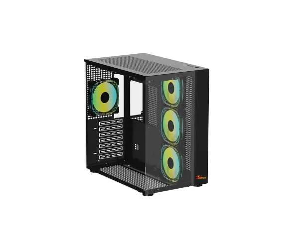PC Power PP-H40 V2 BK ICEBERG V2 Black Desktop Gaming Casing