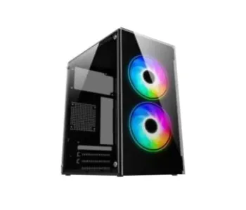 PC POWER CRYSTAL GLASS MINI M-ATX DESKTOP CASING