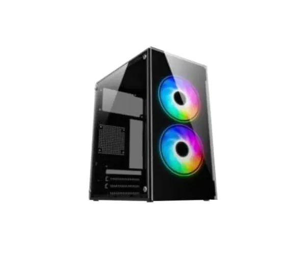 PC POWER CRYSTAL GLASS MINI M-ATX DESKTOP CASING