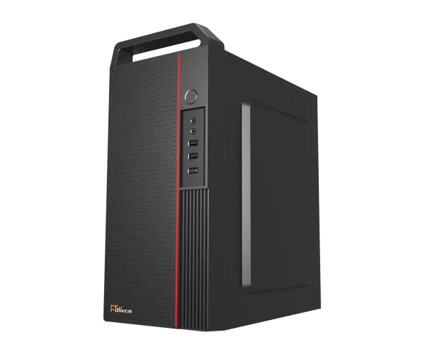 PC Power Pro Case V2 BK Desktop Casing with Power Supply