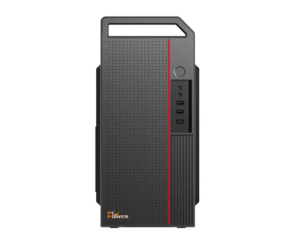 PC Power Pro Case V2 BK Desktop Casing with Power Supply