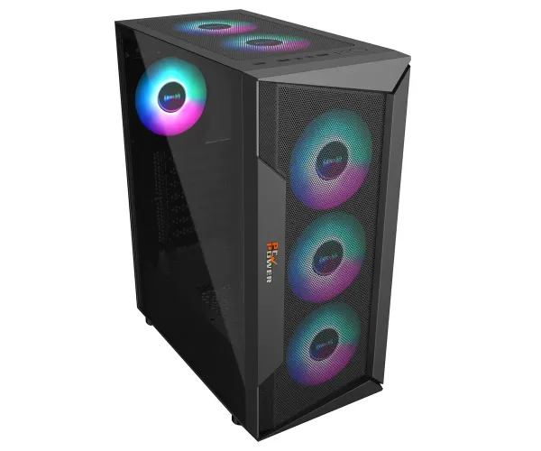 Pc Power VOX MESH Black ATX Gaming Casing