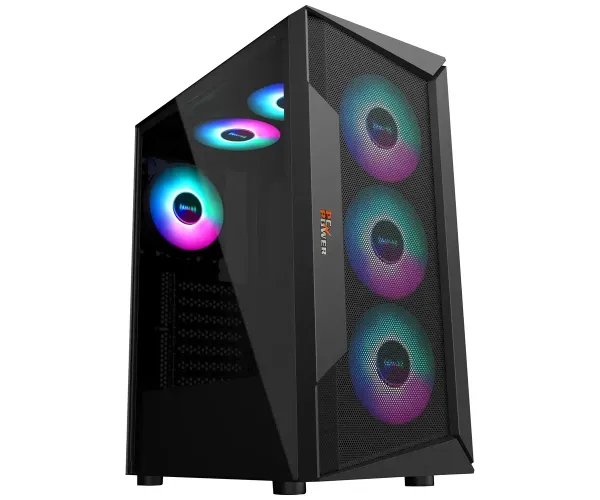Pc Power VOX MESH Black ATX Gaming Casing