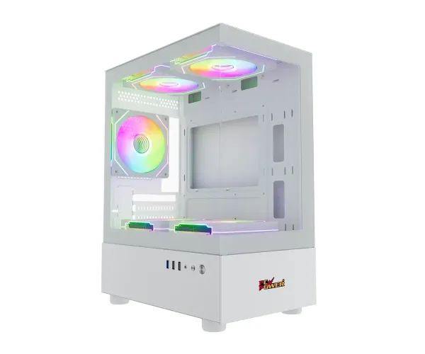 PC POWER SKYVIEW V2 WH Casing With 3 FANS 