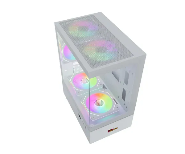 PC POWER SKYVIEW V2 WH Casing With 3 FANS 