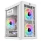 PC Power Spider Web Crystal Mini WH With 230W PSU & 3 FANS Gaming Case