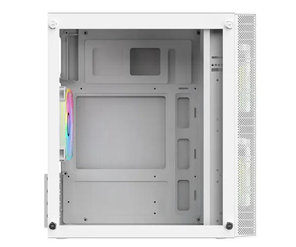 PC Power Spider Web Crystal Mini WH With 230W PSU & 3 FANS Gaming Case