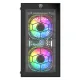 PC Power Spider Web Crystal Mini BK With 230W PSU & 3 FANS Gaming Case