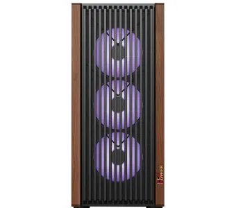 PC POWER WOOD MESH BK Casing With 4 FANS and 550W PSU  