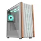 PC POWER WOOD MESH WH Casing With 4 FANS and 550W PSU  