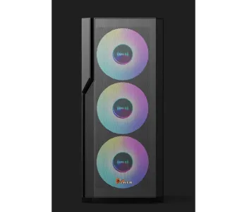 PC POWER ZERO MESH BK Casing With 4 FANS and 550W PSU  