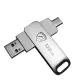 PC POWER P128 128GB USB 3.2 Gen1 Type-C DUAL FLASH DRIVE